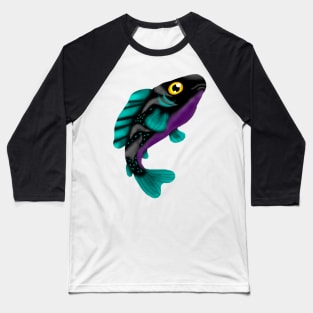 Blue fish Baseball T-Shirt